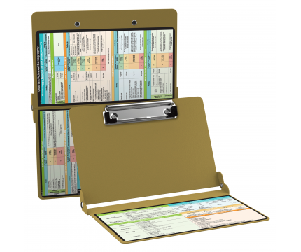 WhiteCoat Clipboard® - Tactical Brown Ovarian/Adnexal Sonography Edition